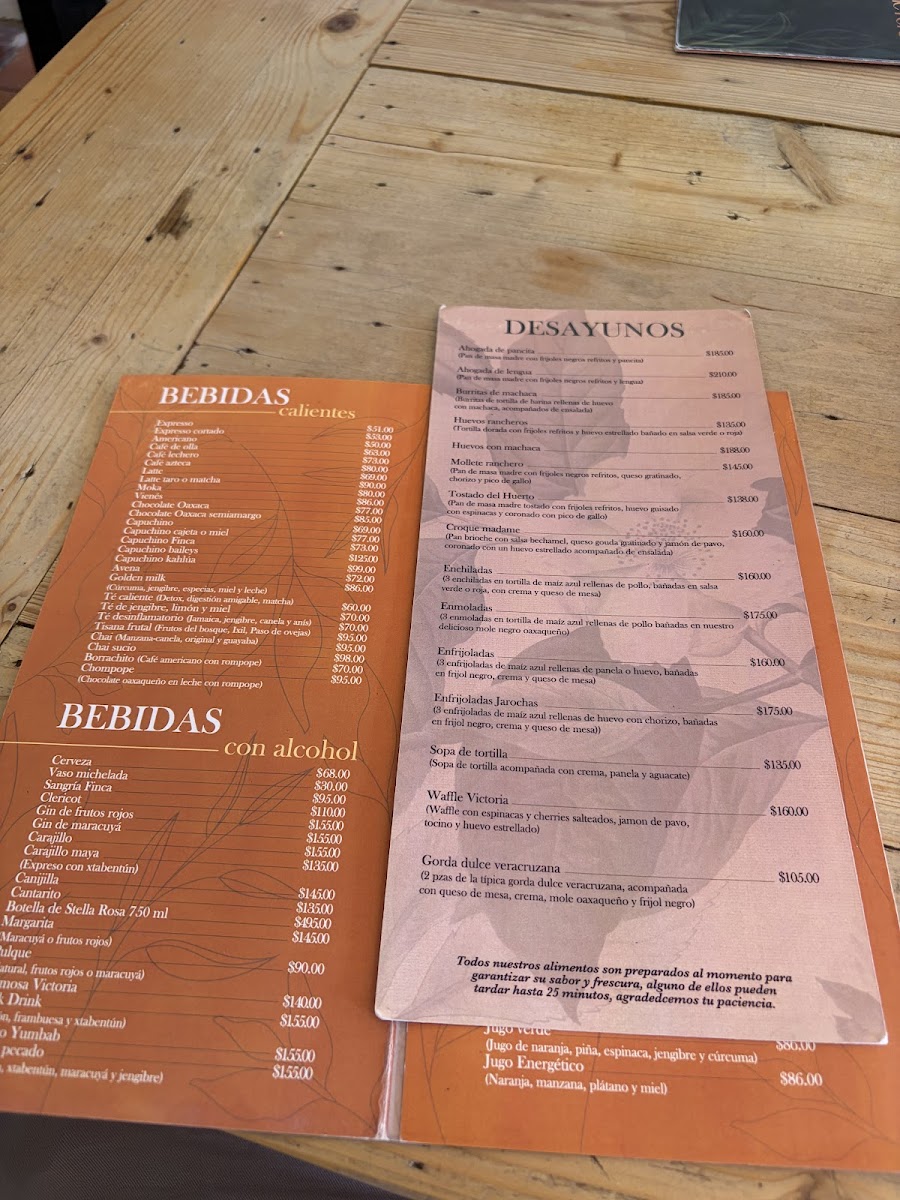 Finca Victoria Menu - Image 6
